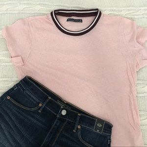 Pink cotton t-shirt